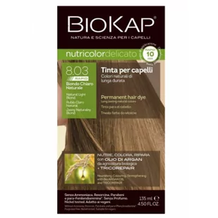 Bios Line S.P.A Biokap Nutricolor Rapid 8.03 Jasny naturalny blond 135 ml - Farby do włosów i szampony koloryzujące - miniaturka - grafika 1