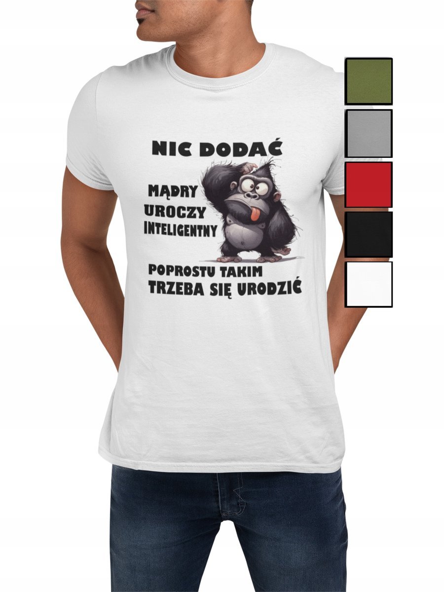 Koszulka T-Shirt Męska Prezent Dla Niego Walentynki Śmieszne Napisy - S
