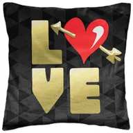 Poszewki na poduszki - JUNYI POLSKA SP. Z O. O. Poszewka 40 x 40 Dekoracyjna Heart Velvet 03 1226815 - miniaturka - grafika 1