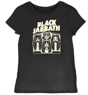 Koszulka damska cat black sabbath czarna XL - Koszulki i topy damskie - miniaturka - grafika 1