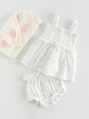 Komplety dla niemowląt - Reserved - Komplet sukienka i majtki - złamana biel - miniaturka - grafika 1