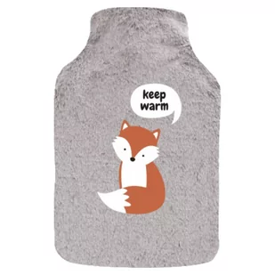 Termofor szary DUŻY 1,8l SOXO ogrzewacz w pokrowcu sweterku keep warm pomysł na prezent - Termofory - miniaturka - grafika 1