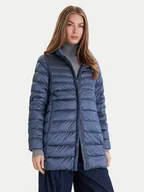 Płaszcze damskie - Geox Płaszcz zimowy Jaysen W4625D T3154 F4624 Granatowy Regular Fit - miniaturka - grafika 1