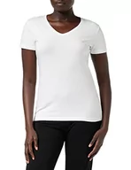 Koszulki i topy damskie - Emporio Armani T-shirt damski, biały B, S - miniaturka - grafika 1
