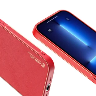 Dux Ducis Yolo eleganckie etui pokrowiec ze skóry ekologicznej iPhone 13 Pro czerwony - Etui i futerały do telefonów - miniaturka - grafika 6