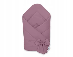 Dwustronny rożek dla niemowląt miękki bawełniany z wiązaniem - retro róż - Rożki i beciki - miniaturka - grafika 1