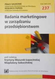 Badania marketingowe w zarządzaniu przedsiębiorstwem - Ekonomia - miniaturka - grafika 1