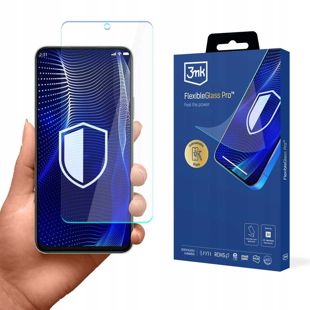 Szkło hybrydowe na ekran do Honor X60 - 3mk FlexibleGlass Pro