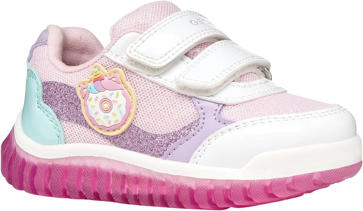 Geox Lightyloo Buty Dziecięce LED Adidasy Dziewczęce Rozmiar 22