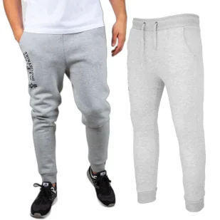 Spodnie Alpha Industries Basic Jogger Al 116368 17 - Szare - Odzież taktyczna i umundurowanie - miniaturka - grafika 1