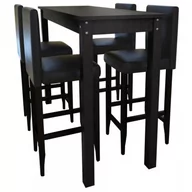 Meble ogrodowe - Nowoczesny stolik barowy z 4 krzesłami – Arsen 3X - miniaturka - grafika 1