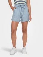 Spodnie sportowe damskie - ONLY Szorty materiałowe Bea 15255715 Błękitny Regular Fit - miniaturka - grafika 1