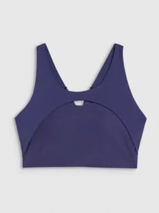Damski biustonosz treningowy 4F 4FWSS25USBAF150 - granatowy - Bielizna sportowa damska - miniaturka - grafika 1