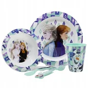 Zestawy naczyń dla dzieci - KRAINA LODU FROZEN ZESTAW NACZYŃ 5 EL. DISNEY HOME - miniaturka - grafika 1