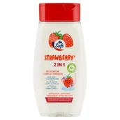 Kosmetyki kąpielowe dla dzieci - Carrefour Soft Żel pod prysznic 2 w 1 do ciała i włosów zapach truskawkowy 250 ml - miniaturka - grafika 1