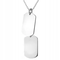 Naszyjniki - DWA NIEŚMIERTELNIKI NA ŁAŃCUSZKU KULKOWYM GRAWER - miniaturka - grafika 1