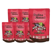 Mokra karma dla kotów - Dolina Noteci Superfood sarna i wołowina saszetka 10x85g - miniaturka - grafika 1