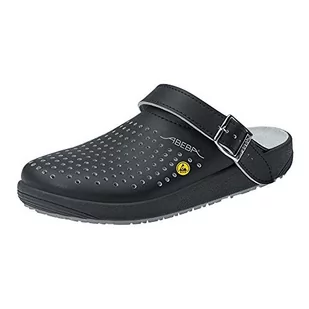 Abeba abebie 5310 Rubber Clog czarnym ESD  niezależnie od tego, czy SRC buty zawodowe, 43, czarny 5310-43 - Klapki i japonki męskie - miniaturka - grafika 1