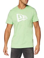 Koszulki męskie - New Era Męski T-shirt Ne Flag Tee Aqm z krótkim rękawem turkusowy turkusowy S - miniaturka - grafika 1