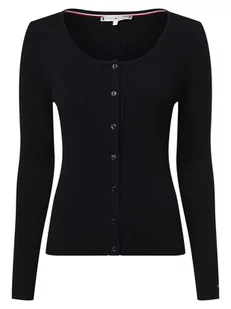 Tommy Hilfiger - Kardigan damski, niebieski - Swetry damskie - miniaturka - grafika 1