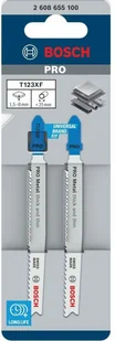 BOSCH BRZESZCZOT T PRO METAL THICK AND THIN T123XF 100 mm /2szt. - Brzeszczoty - miniaturka - grafika 1