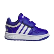 Buty dla dziewczynek - Buty dziecięce adidas Hoops 3.0 CF Niebieskie na rzep IH7901 25 - miniaturka - grafika 1