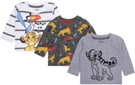 Bluzki damskie - 3x Bluzka chłopięca z długim rękawem Król Lew DISNEY - miniaturka - grafika 1
