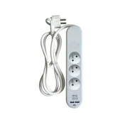 Przedłużacze i rozgałęźniki - HBF LEXMAN listwowy z wyłącznikiem 3x2P 2 x USB 1.5 m LEXMAN - miniaturka - grafika 1