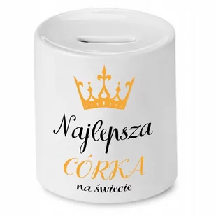 SKARBONKA DLA CÓRKI NAJLEPSZA CÓRKA NA ŚWIECIE z Nadrukiem ze Zdjęciem - Skarbonki - miniaturka - grafika 1
