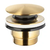 Korki do umywalek - Korek do umywalki KFA ARMATURA 660-320-31 Złoto szczotkowane - miniaturka - grafika 1