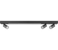 Lampy sufitowe - LED Plafon PARIS LED/24W/230V + 3xGU10/10W czarny - miniaturka - grafika 1