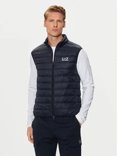 EA7 Emporio Armani Kamizelka 8NPQ06 PNGPZ 1562 Granatowy Regular Fit - Kamizelki męskie - miniaturka - grafika 1