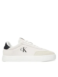 Calvin Klein Jeans Sneakersy Classic Cupsole Mg Su YM0YM01300 Biały - Sneakersy damskie - miniaturka - grafika 1