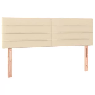 Lumarko Zagłówki do łóżka, 2 szt., kremowe, 72x5x78/88 cm, tkanina - Inne meble do sypialni - miniaturka - grafika 3