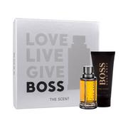 Zestawy perfum męskich - Hugo Boss Boss The Scent zestaw Edt 100 ml + Żel pod prysznic 100 ml dla mężczyzn - miniaturka - grafika 1