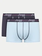 Majtki damskie - Sloggi Komplet 2 par bokserek 10206968 Niebieski - miniaturka - grafika 1