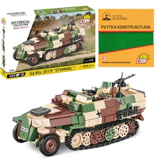 Cobi 2283 Transporter Opancerzony Sd.kfz.251/9 Stummel 485 El. - Klocki - miniaturka - grafika 1