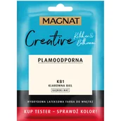 Farby wewnętrzne - MAGNAT Farba lateksowa CREATIVE KITCHENBATHROOM TESTER klarowna biel 30 ml - miniaturka - grafika 1