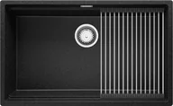 Zlewozmywaki - Zlew BRANDE SWIFT SLIM 760-80 GRAPHITE (grafitowy) zwijany ociekacz ROLLMATA - miniaturka - grafika 1