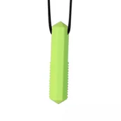 Grzechotki dla dzieci - Gryzak Logopedyczny Terapeutyczny Diamencik Zielony Limonkowy - miniaturka - grafika 1