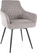 Fotele - Krzesło fotelowe MARLO BREGO szare - miniaturka - grafika 1