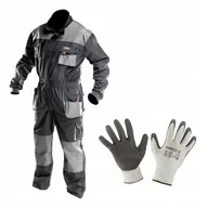 Odzież robocza - Komplet męskiej odzieży roboczej BHP kombinezon + rękawice rozmiar M, NEO - miniaturka - grafika 1