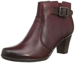 Jana 25327 damskie kozaki z krótką cholewką, czerwony - Czerwony czerwony bordowy 549-37 eu - Kozaki damskie - miniaturka - grafika 1