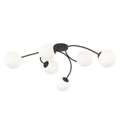 Lampy sufitowe - Vibra lampa sufitowa 6xE14 czarna/opal 1398/6 - miniaturka - grafika 1