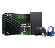 Konsole Xbox - Xbox Series X z napędem - 1TB - słuchawki LucidSound LS15X (niebieski) - EA SPORTS FC - miniaturka - grafika 1