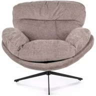 Fotele - Fotel Tapicerowany do Salonu Ozdobny Czarny/Ciemny Beż Florence Signal - miniaturka - grafika 1