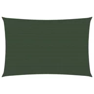 Parasole ogrodowe - vidaXL Żagiel przeciwsłoneczny, 160 g/m, ciemnozielony, 2,5x4 m, HDPE vidaXL - miniaturka - grafika 1