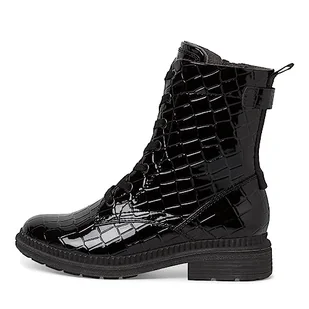 Jana Damskie botki 8-25264-41 szerokość H, Black Blk Met, 39 EU - Botki damskie - miniaturka - grafika 1