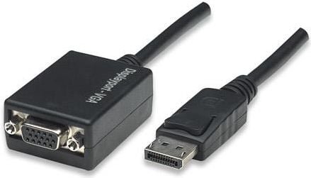 Kabel Manhattan DisplayPort - D-Sub VGA 0.15m czarny 325325