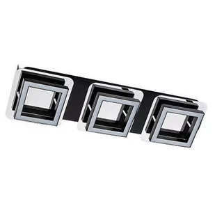 Ideus Plafon LAMPA sufitowa LIKYA LED-3 03136 metalowa OPRAWA LED 15W ścienny KINKIET prostokątny chrom wenge - Lampy sufitowe - miniaturka - grafika 1